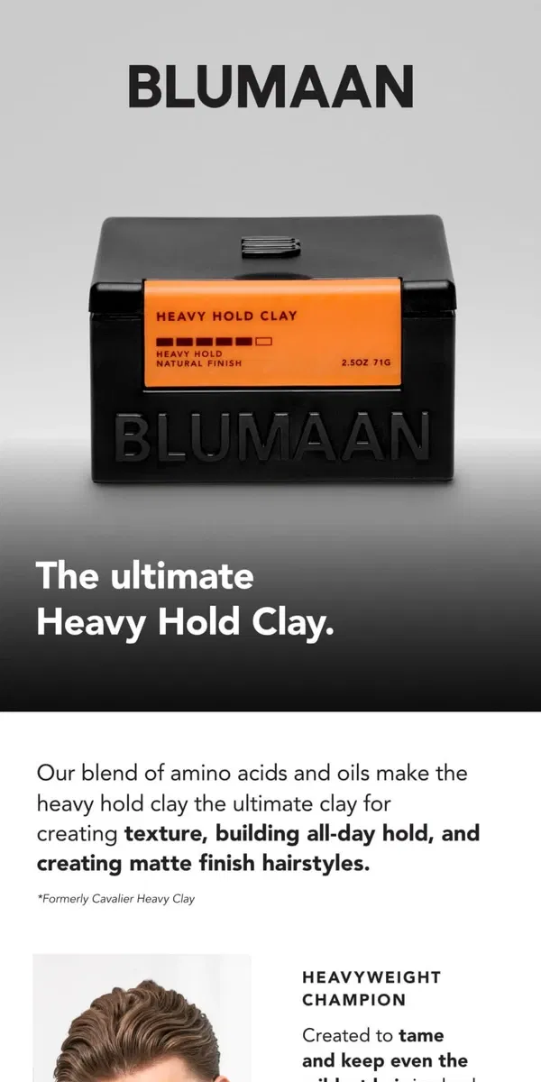 Email from BluMaan. Hard to manage thick hair?