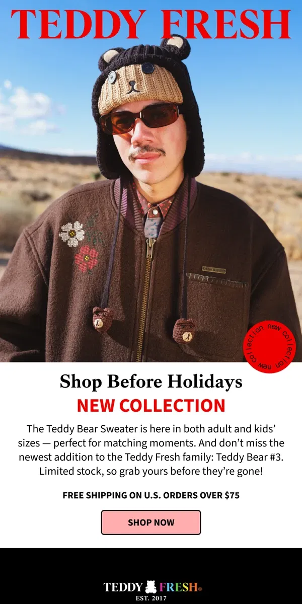 Email from Teddy Fresh. ✨ New Collection Available Now! ✨