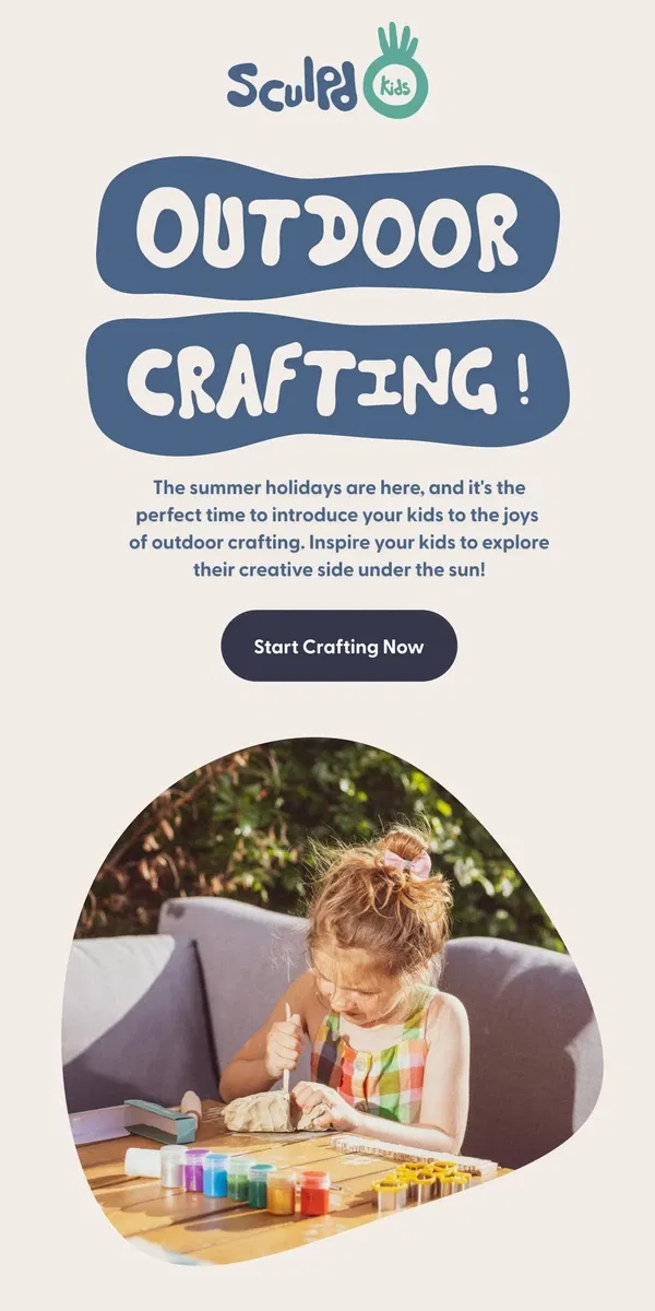 Email from Sculpd. Unleash Your Kids' Creativity This Summer! 🌞