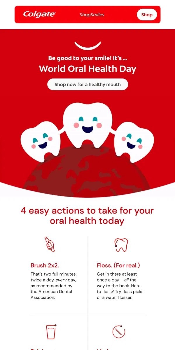 Email from Colgate. Why your mouth matters