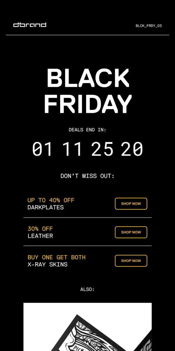 Email from dbrand. You have less than 36 hours ⌛️