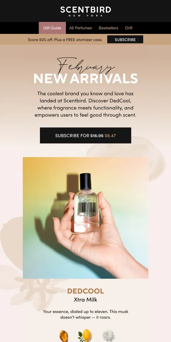 Email from Scentbird. Gear Up For Brand NEW Arrivals