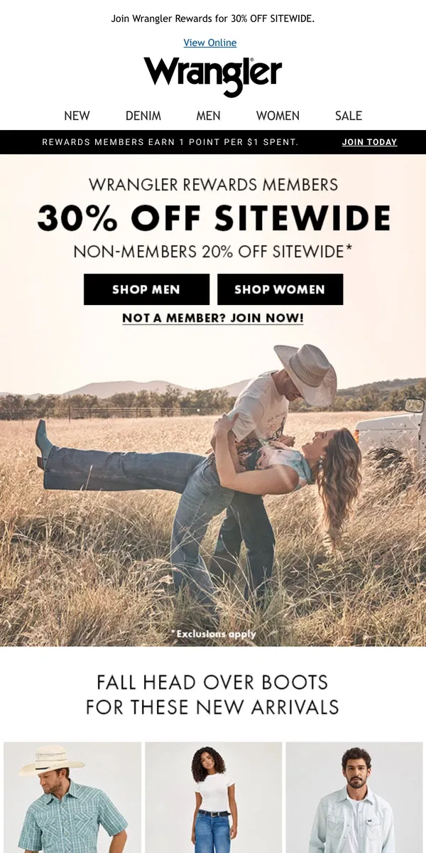 Email from Wrangler. You'll want to open this 🤩