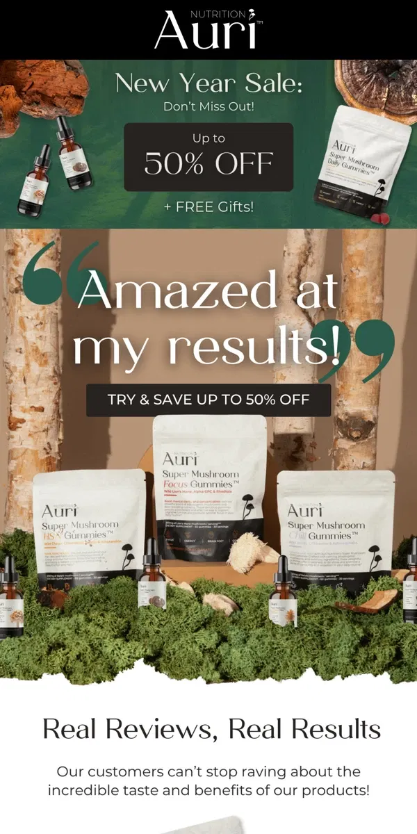 Email from Auri Nutrition. 🗣️ See What Everyone’s Talking About