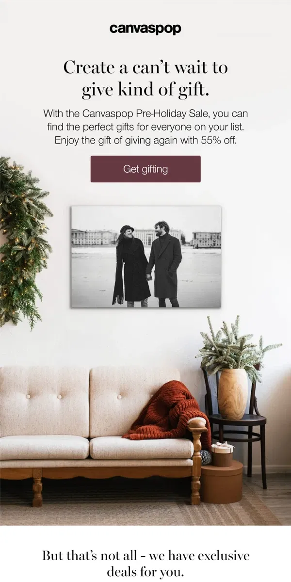 Email from Canvaspop. Clear your list with these 3 perfect gifts. 🎁