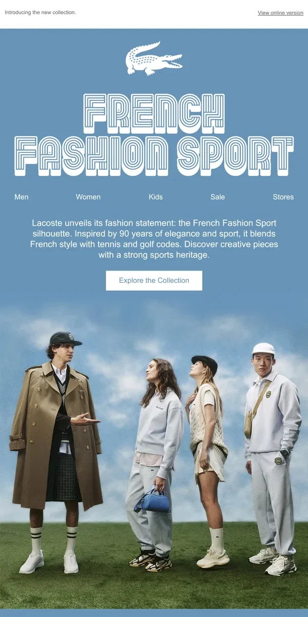 Email from Lacoste. French Fashion Sport | SS24 New Arrivals