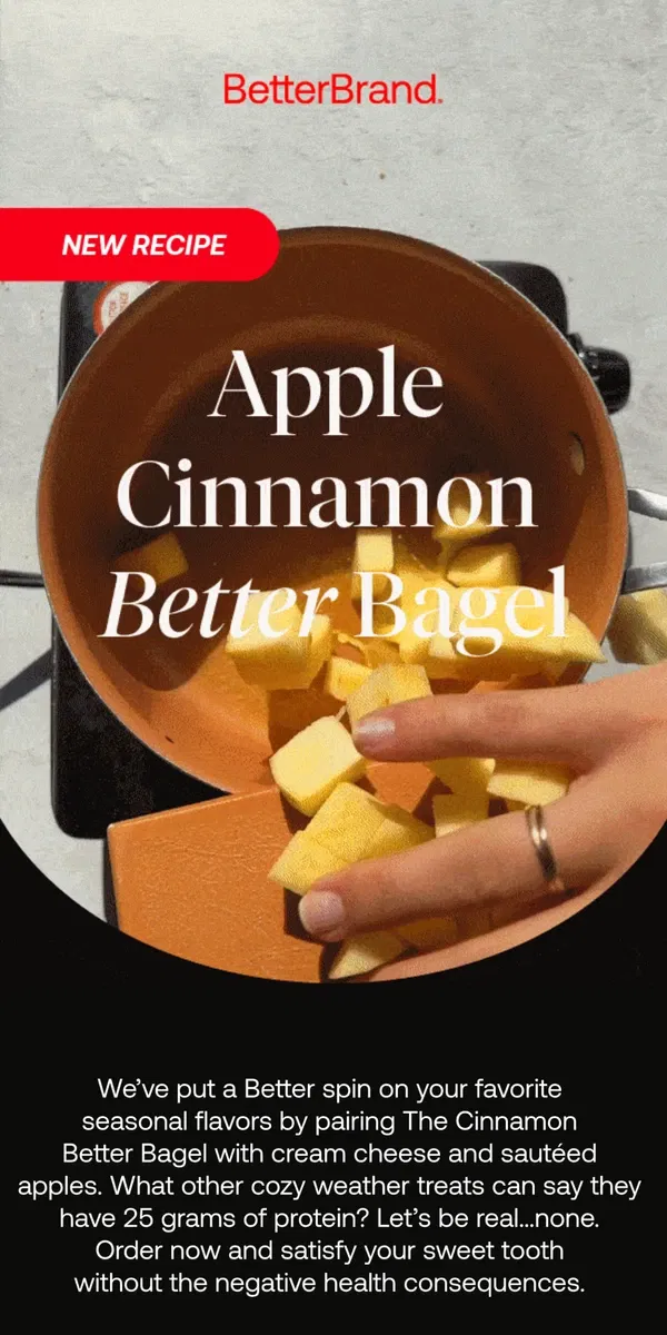 Email from BetterBrand. ❄️ Get Warm & Cozy with Apple & Cinnamon