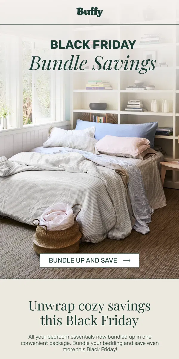 Email from Buffy. Our Favorite Bundles for BF Savings