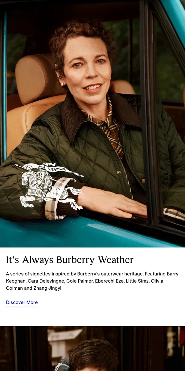 Email from Burberry. It’s Always Burberry Weather