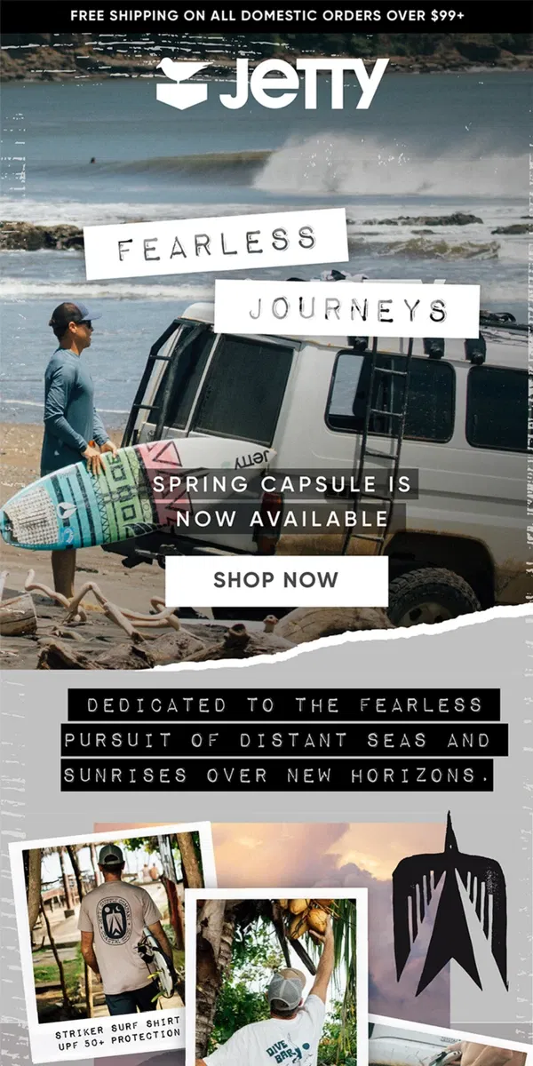 Email from Jetty. Introducing Our Spring Capsule