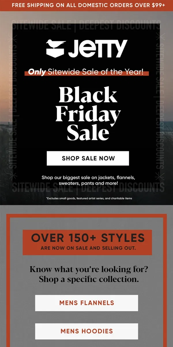 Email from Jetty. Black Friday is HERE!