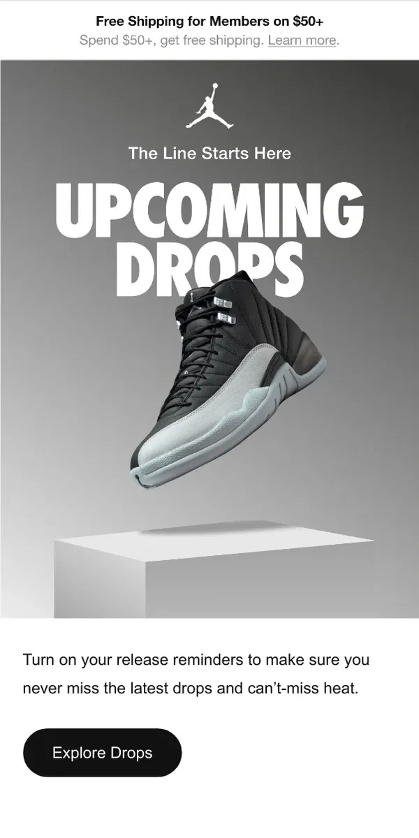 Email from Nike. New kicks just landed