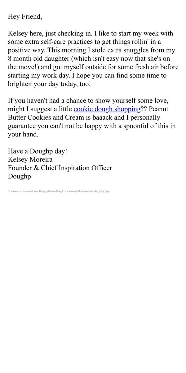 Email from Doughp. Just checking in!