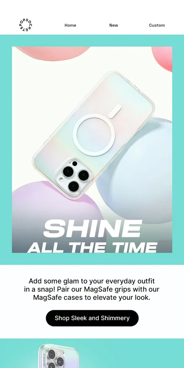 Email from PopSockets. Want a little sparkle to light up your phone? ✨