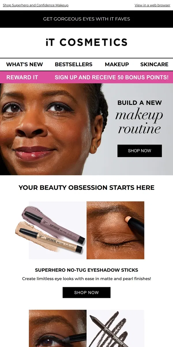 Email from IT Cosmetics. Make 2024 Beautiful 🌟