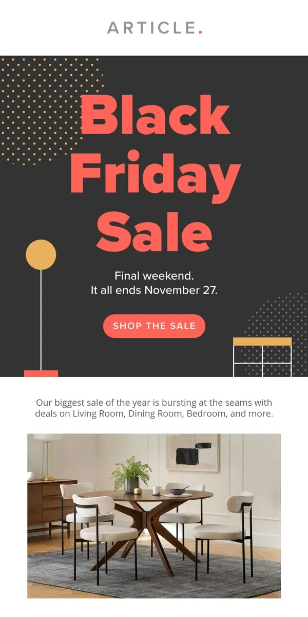 Email from Article. TGIBF: Thank Goodness It’s Black Friday