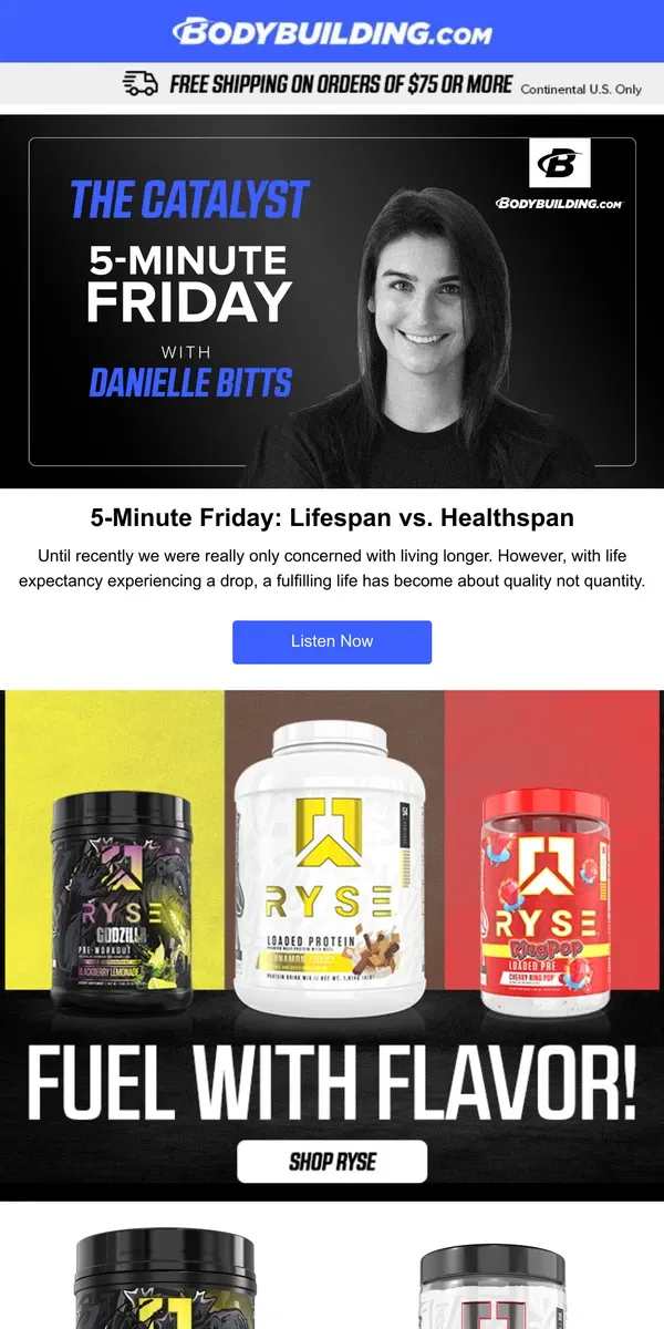 Email from Bodybuilding.com. 🎙️ Catch the Latest 5-Minute Friday Episode!