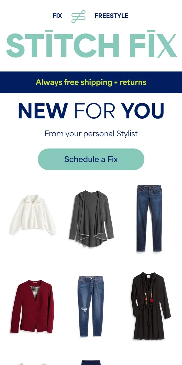 Email from Stitch Fix. Unbox a look you'll love!