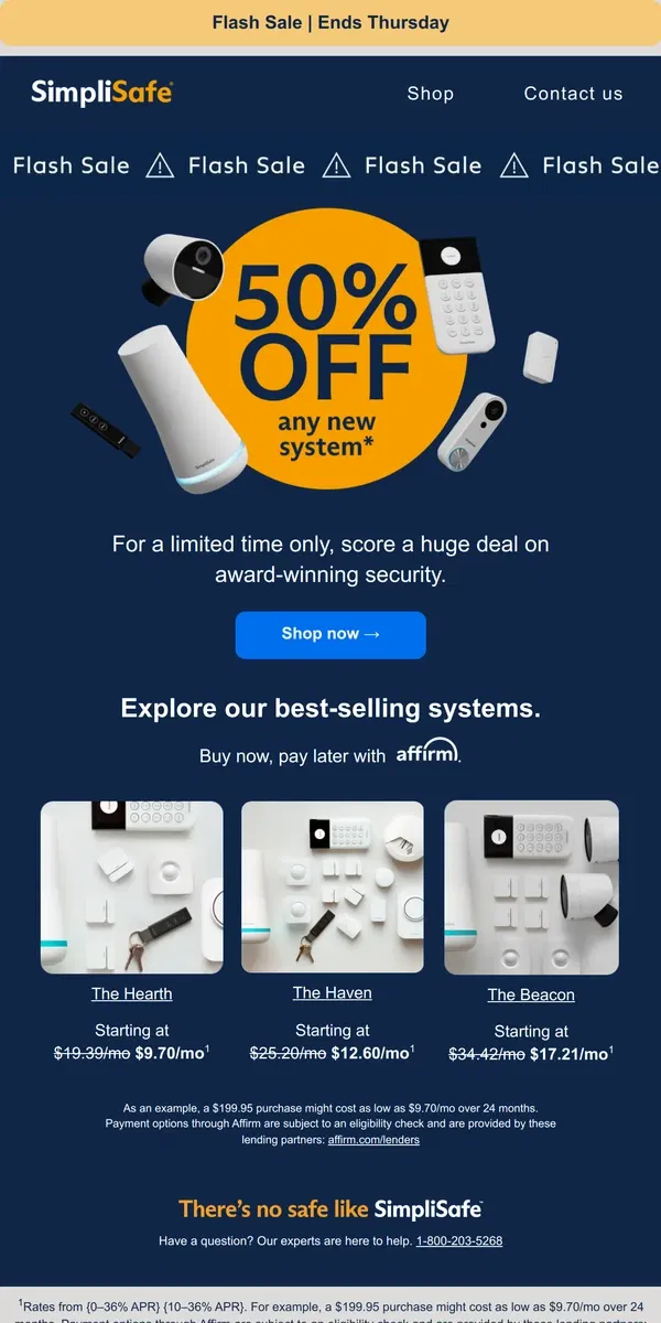 Email from SimpliSafe. You’ve earned a special perk