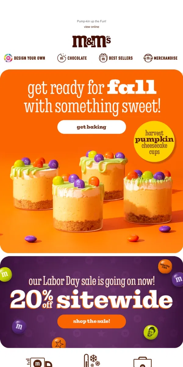 Email from M&M's. Spend the Day Baking!