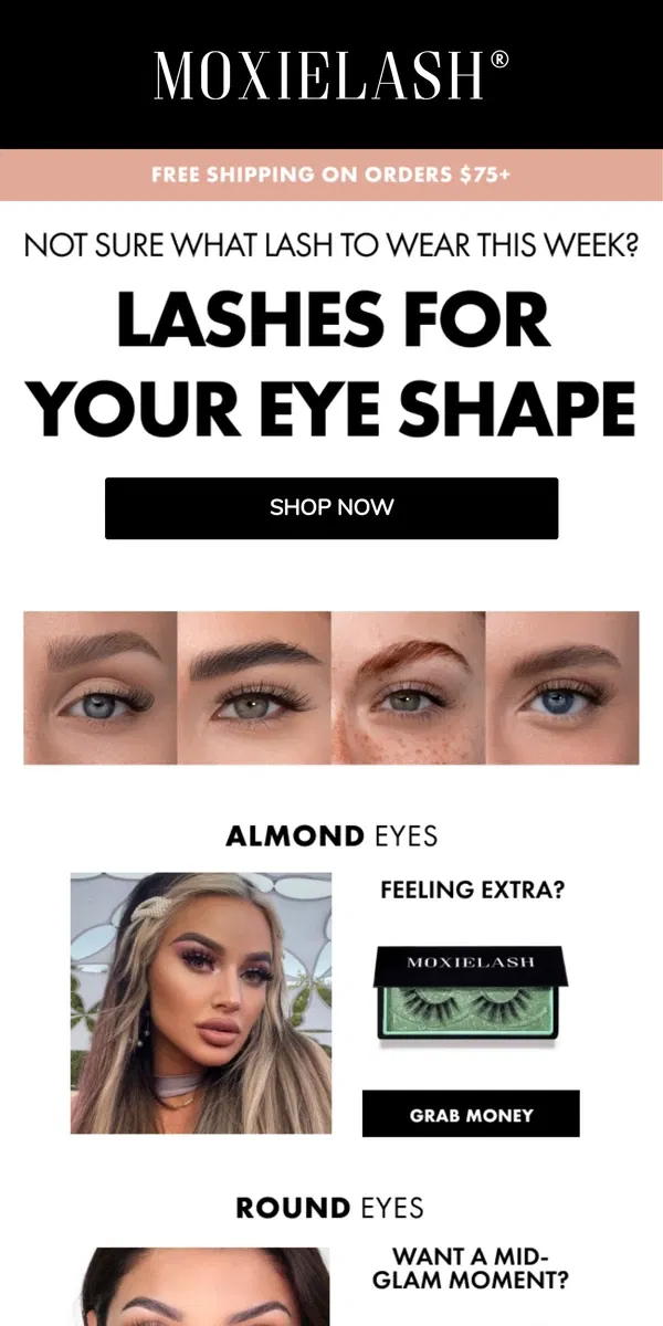 Email from MoxieLash. This Week’s Selects for Your Eye Shape 🔥