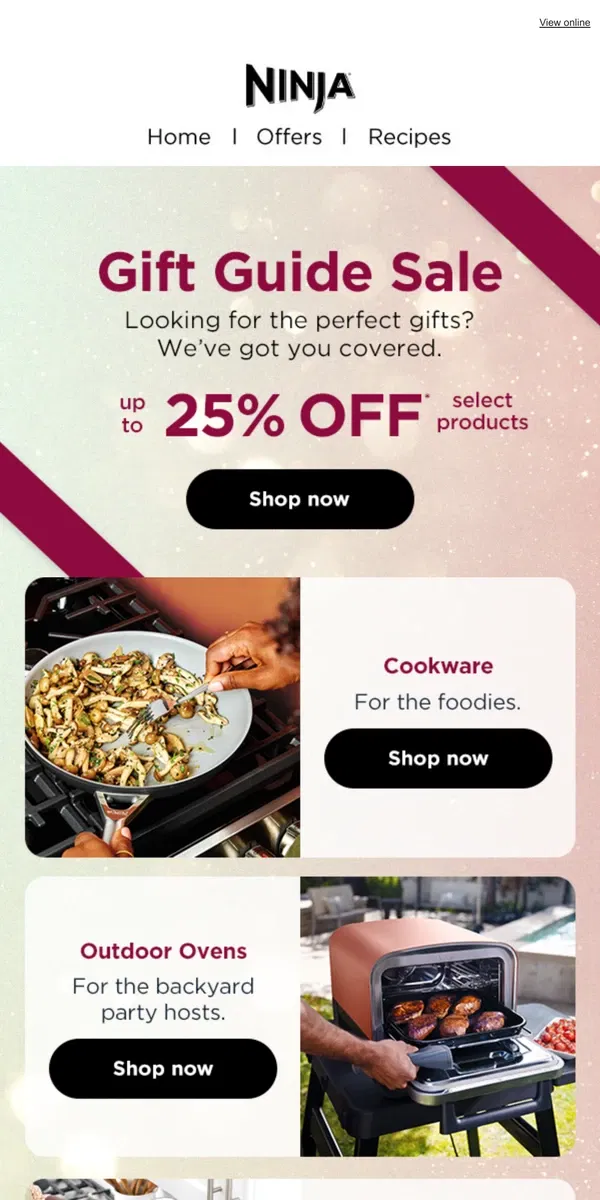 Email from Ninja Kitchen. 📣 Ending tomorrow: up to 25% off.