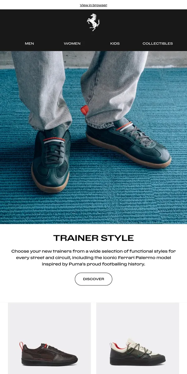 Email from Ferrari. New in: Ferrari Trainers