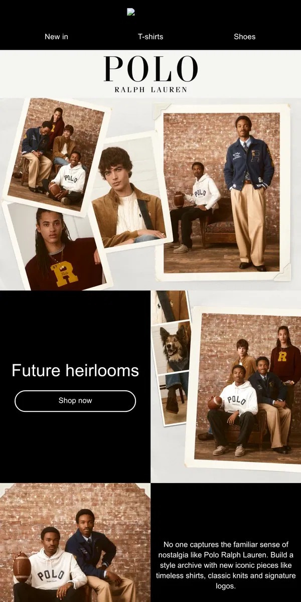 Email from ASOS. Build a style archive with Polo Ralph Lauren