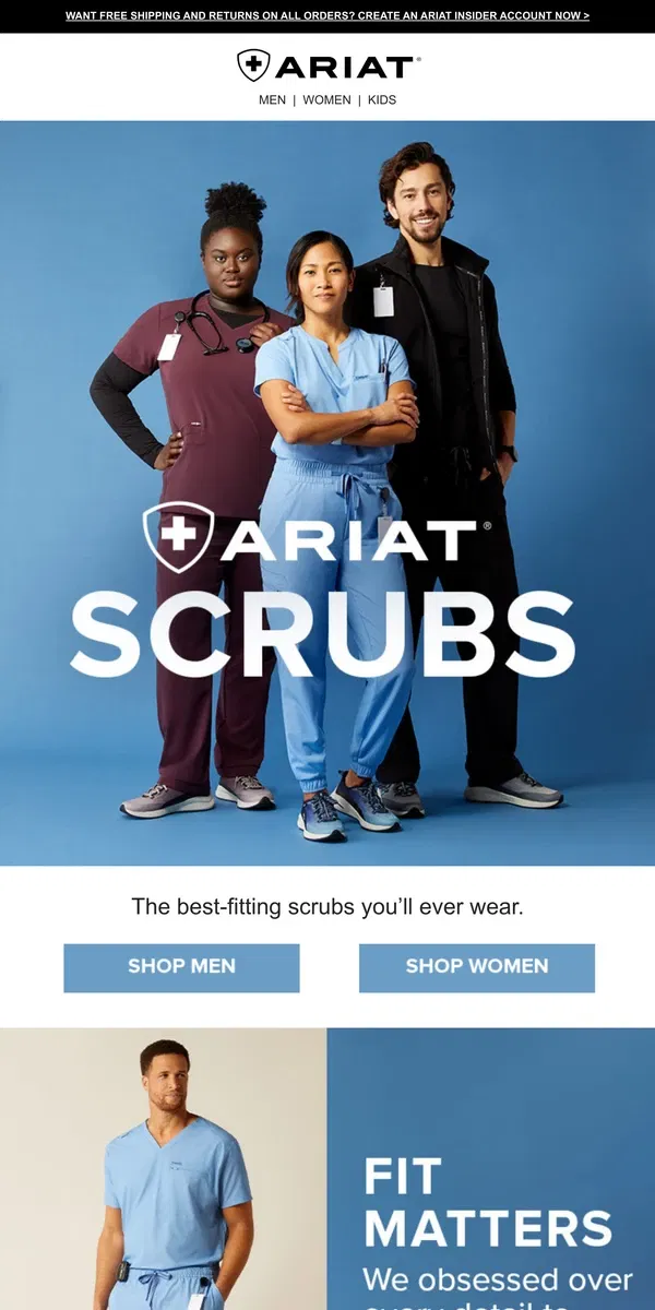 Email from Ariat. POV: You Found the Perfect Scrubs