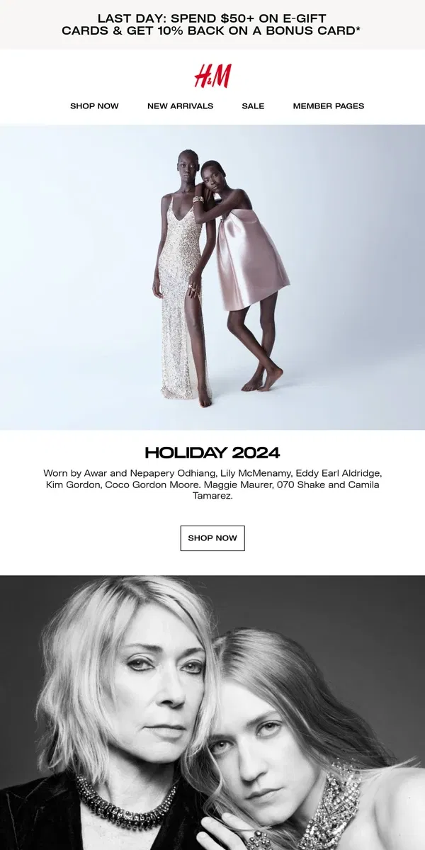 Email from H&M. HOLIDAY 2024: Take two