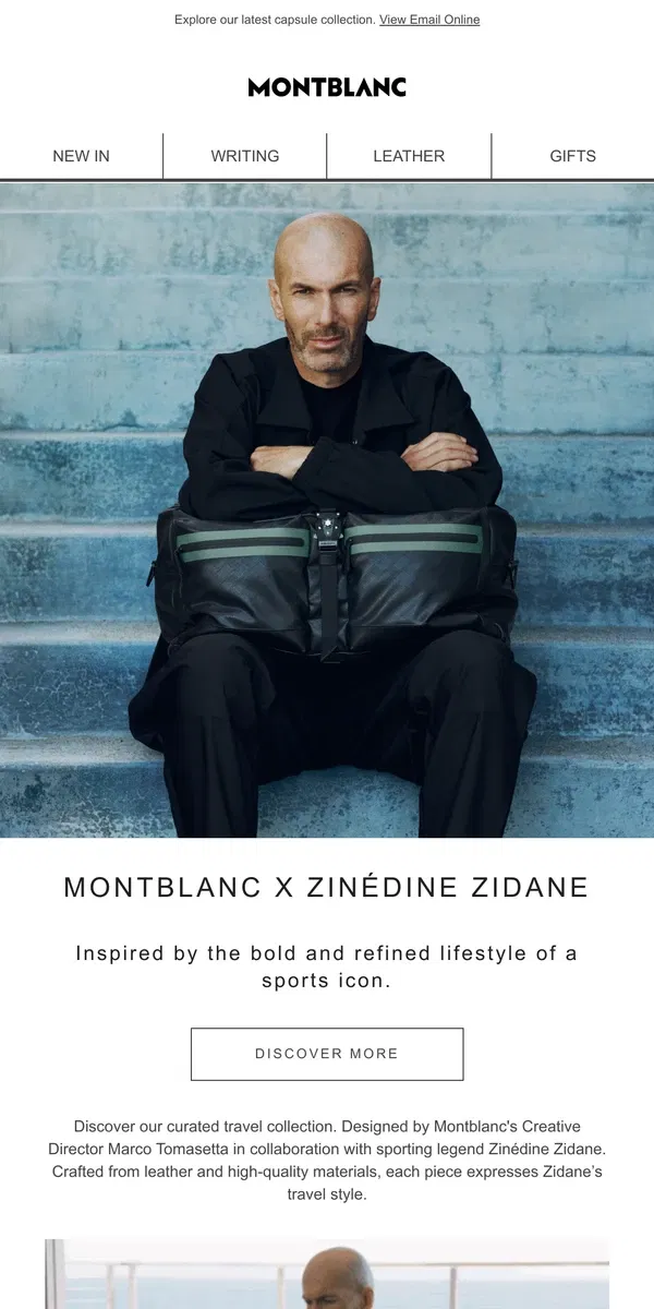 Email from Montblanc. Discover Montblanc x Zinédine Zidane