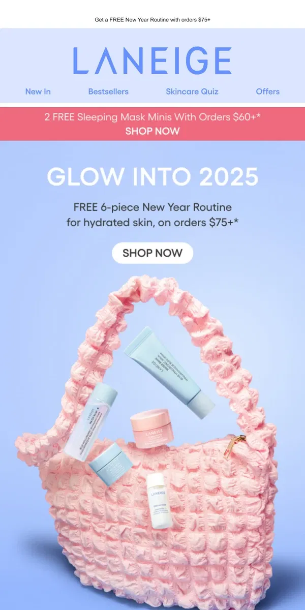 Email from LANEIGE. Happy Skincare Awareness Month!