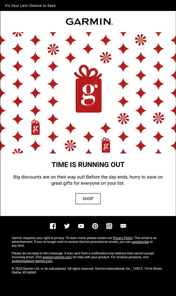 Email from Garmin. Hurry — Flash Sale Ends Today