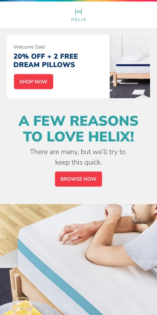 Email from Helix. What's not to love!