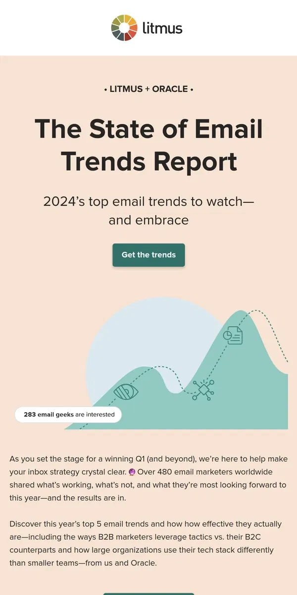 Email from Litmus. The results are in! 🚀 5 trends shaping the world of email marketing