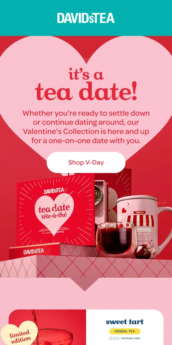 Email from DAVIDsTEA. Find your perfect match 💞