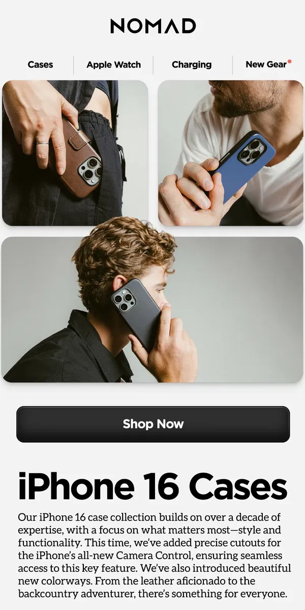 Email from Nomad. Discover the Perfect iPhone Case