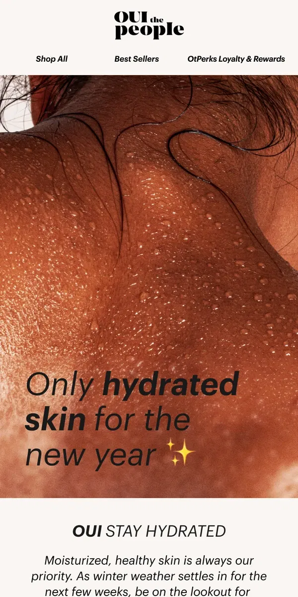 Email from OUI the People. Suffering With Dry, Cracked or Peeling Skin?