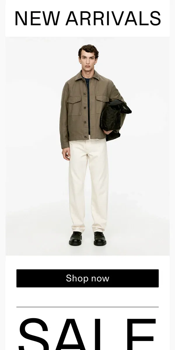 Email from ARKET. New arrivals – Outerwear