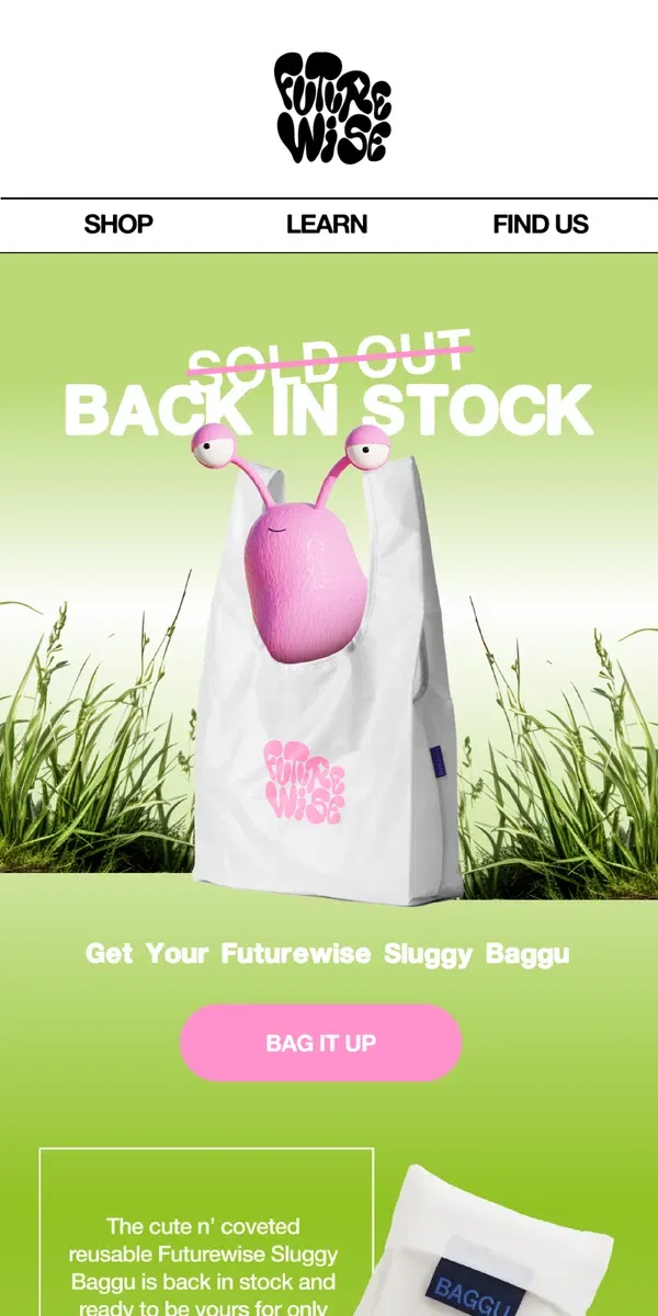 Email from Futurewise. Our bag of tricks