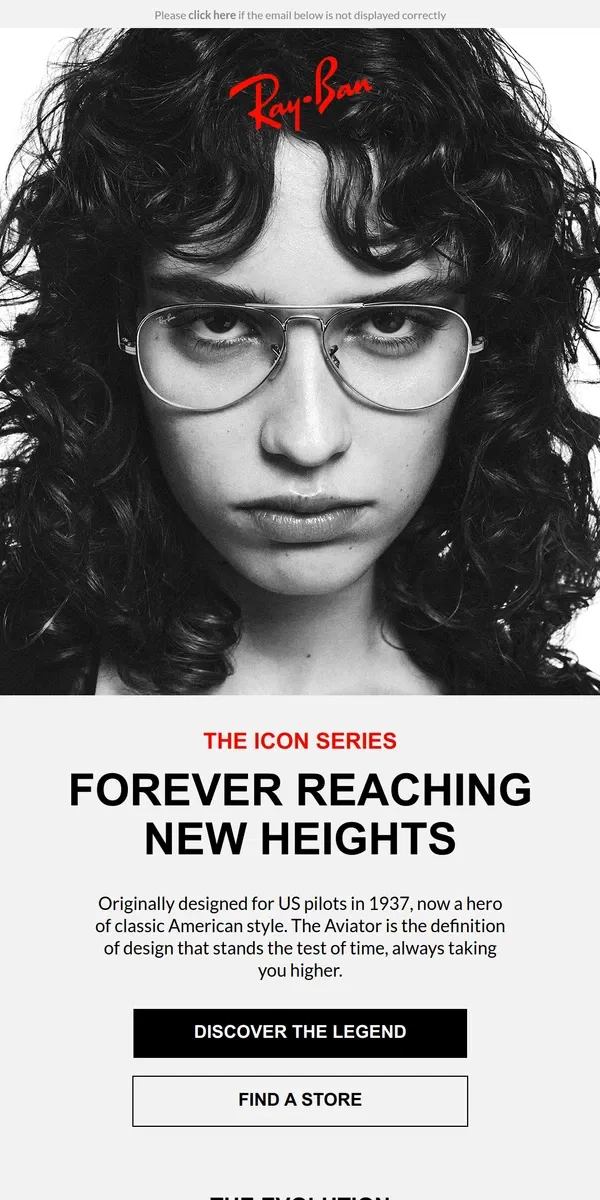 Email from Ray-Ban. Ready to reach new heights? 