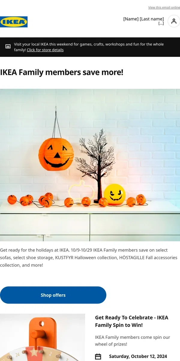 Email from IKEA. [Name], see what's happening at IKEA Long Island!