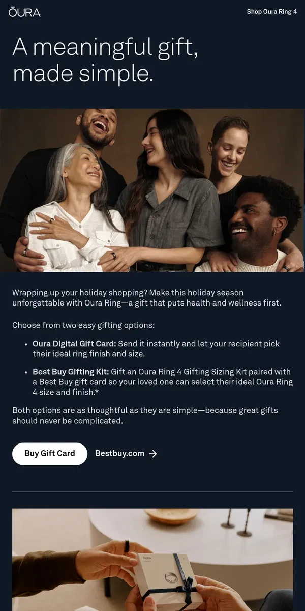 Email from Oura. Last-minute shopping? We’ve got you covered!