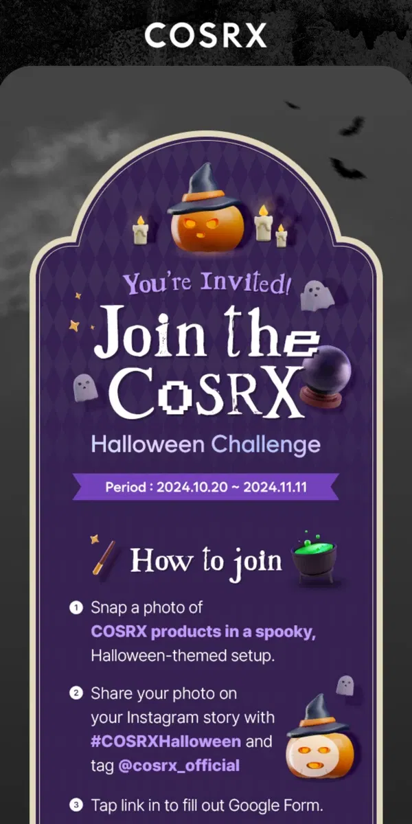 Email from COSRX. You're Invited💫 Come and get free gift🎁