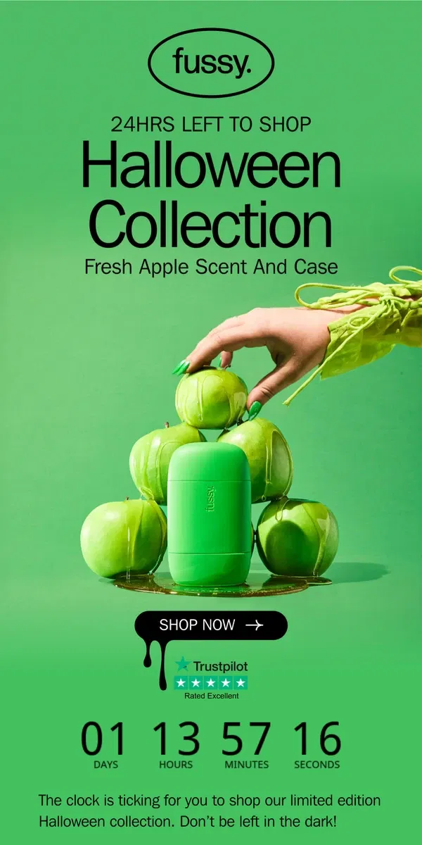 Email from Fussy. Our new Apple Scent is selling FAST 🍏😱