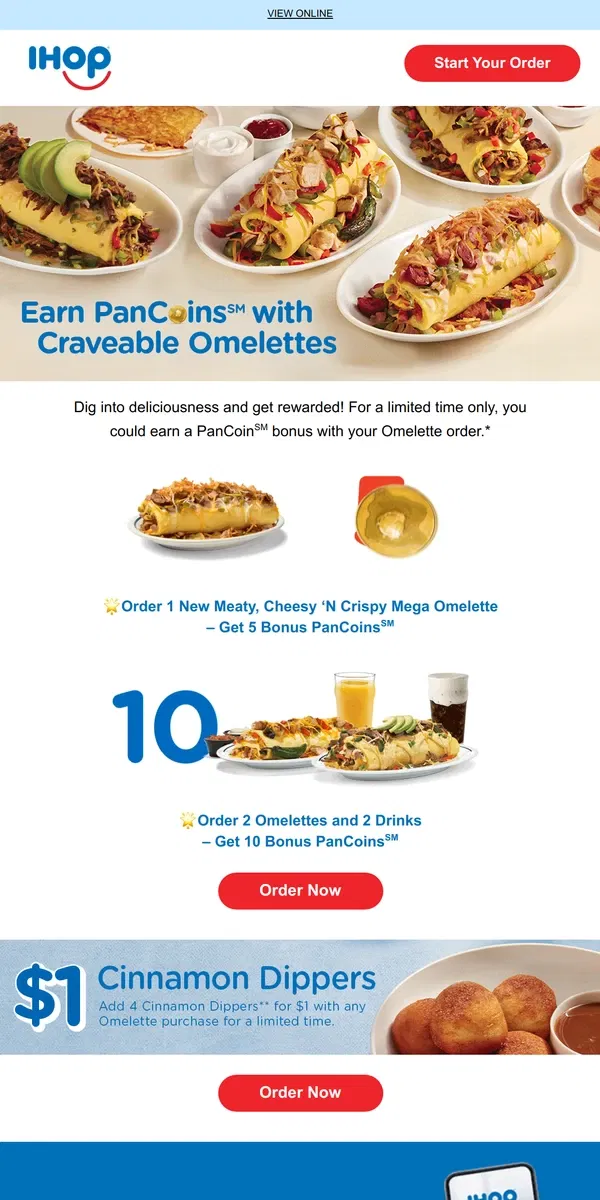 Email from IHOP. 🌟Earn Bonus PanCoins with Every Bite