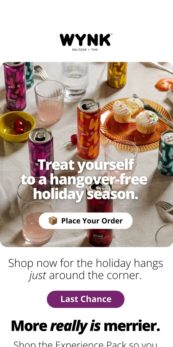 Email from WYNK. 🗣️ Last call for holiday orders!