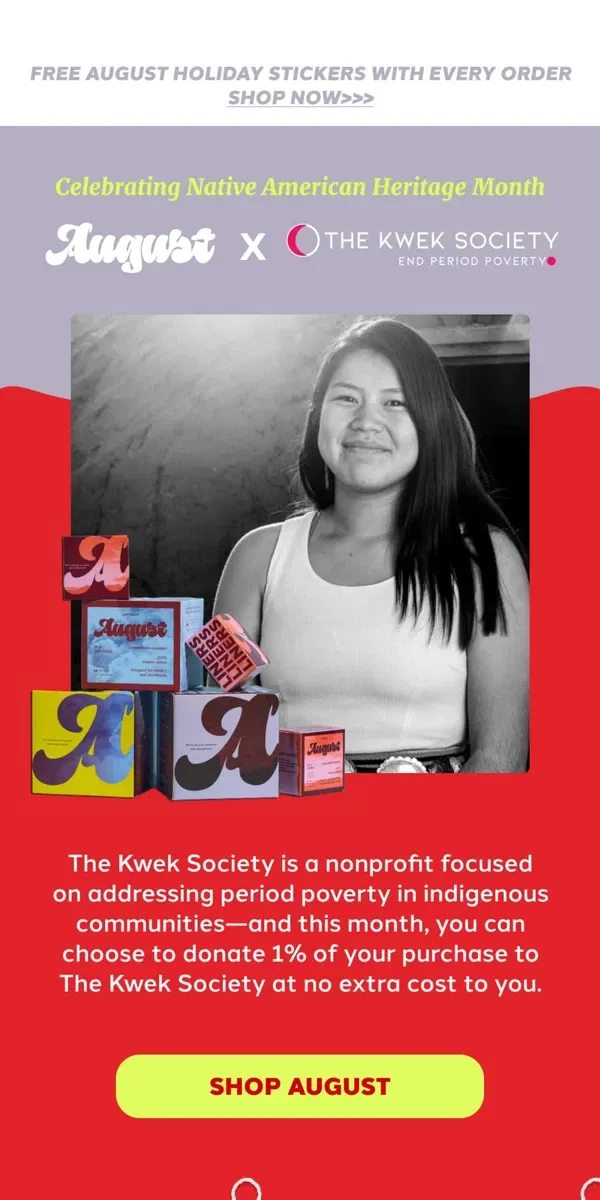 Email from August. August x The Kwek Society