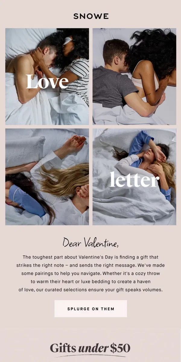 Email from Snowe. Dear Valentine