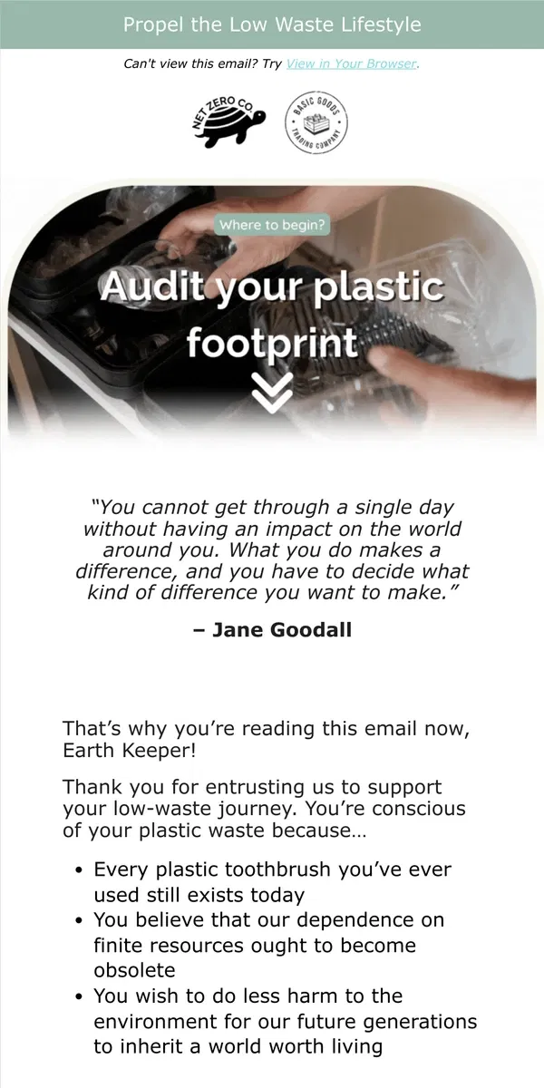 Email from Net Zero Co.. What No One Tells You About Living Sustainably🤫